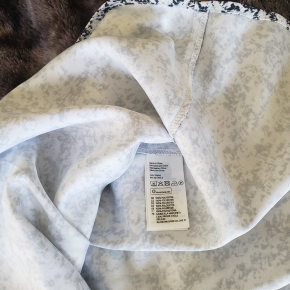 H&M Fit and Flair Black & White Dress - Size 8 - Picture 12 of 14